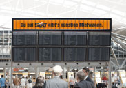 Idee „Destinationen“ / Abflugtafel Flughafen Hamburg, SIXT